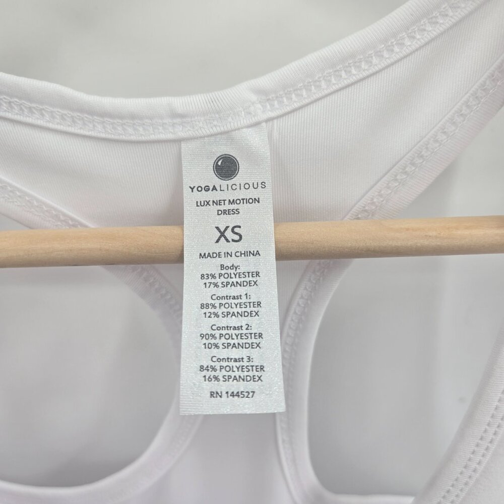 Yogalicious White Preppy Tennis Pickleball Athletic Motion Dress Size XS - Picture 5 of 11